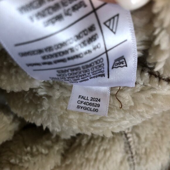 Coleman Quilted Pullover Mens Sz Small Relaxed Sherpa Long Sleeve Sweatshirt NEW - Picture 7 of 9